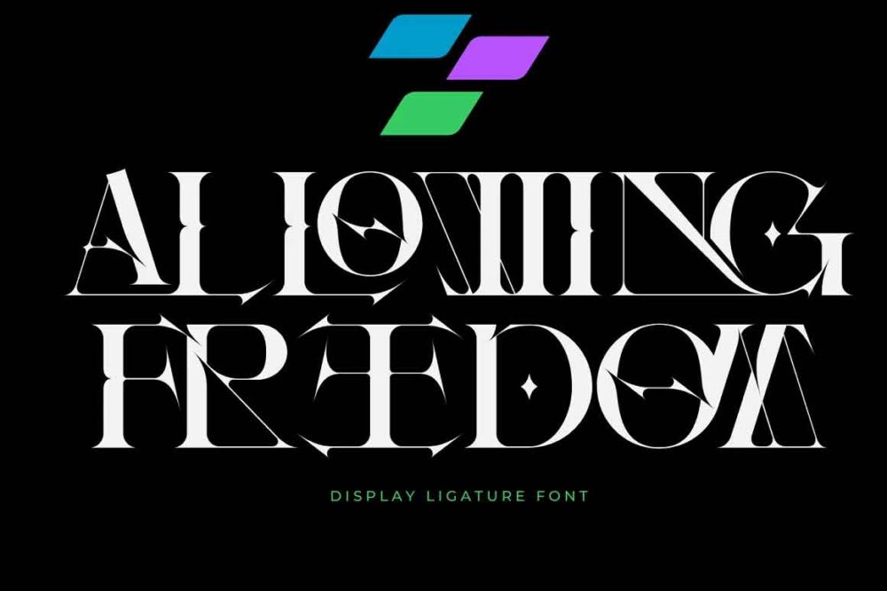 Allowing Freedom - Ligature Font