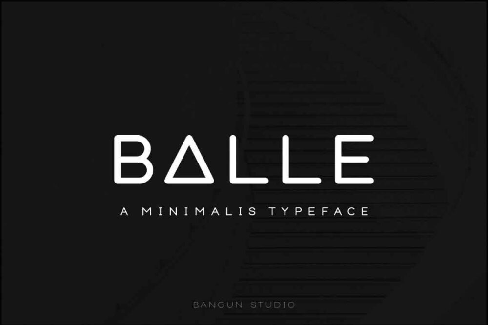 BALLE (Rounded Font)