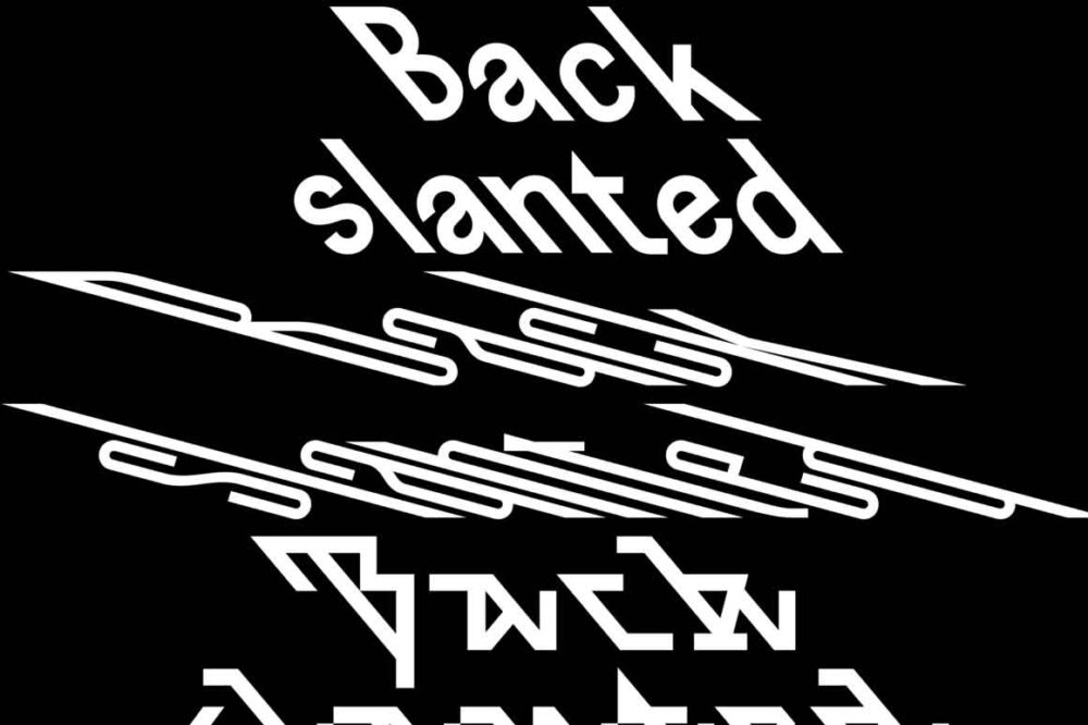 Backslanted Font