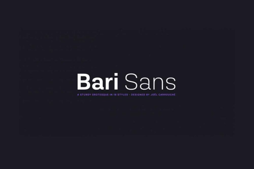 Bari Sans Font
