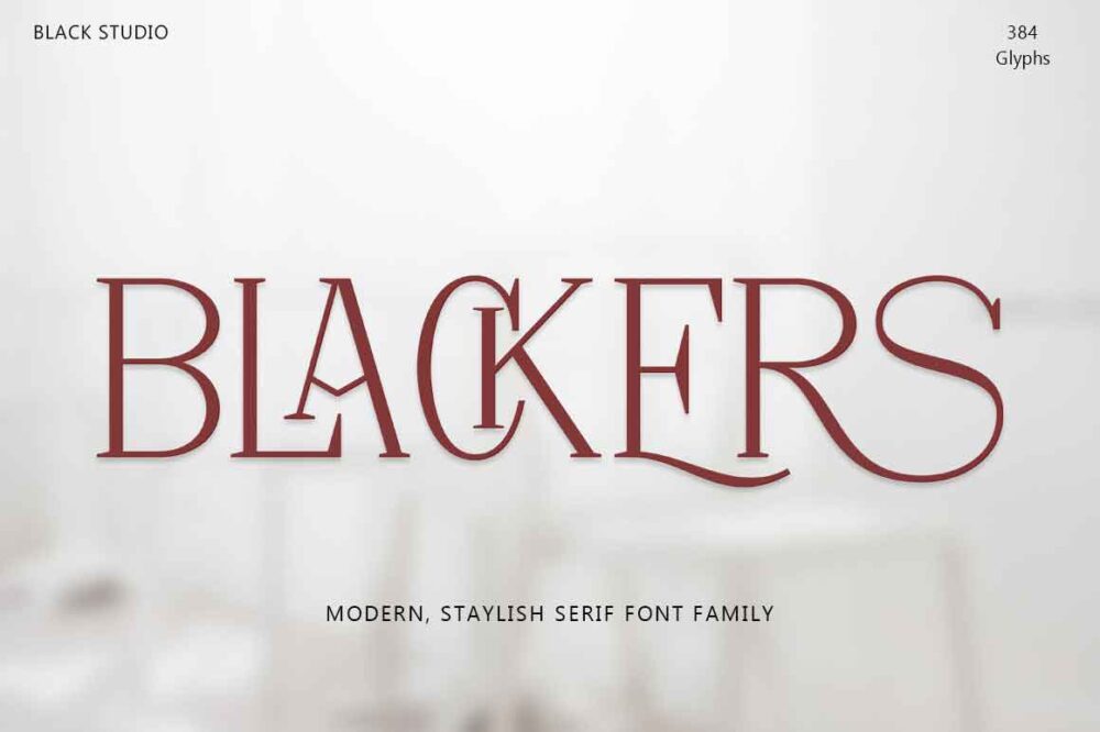 Blackers Serif Font