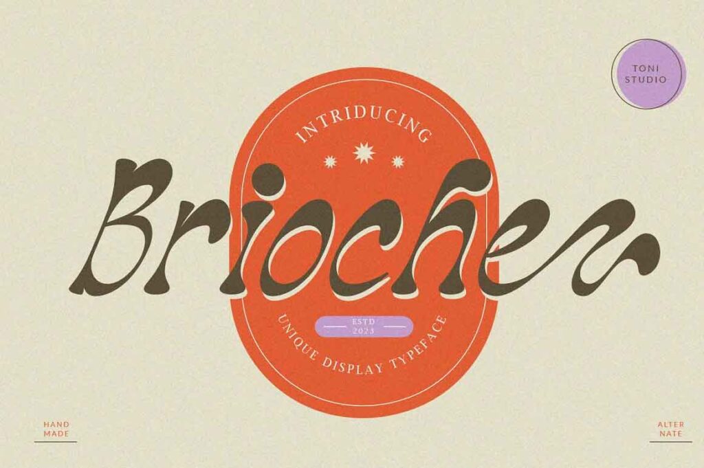 Brioche Display Typeface