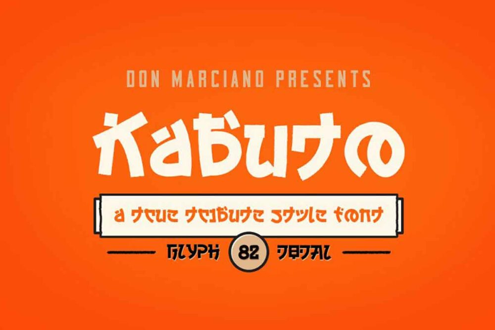 Kabuto Tribute Font