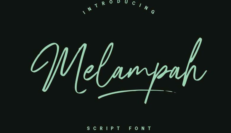 Melampah - Script Font