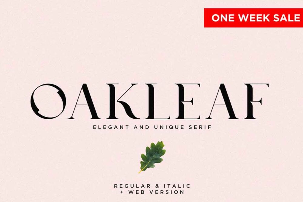 Oakleaf - Elegant & Unique Serif