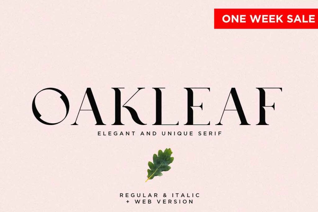 Oakleaf - Elegant & Unique Serif