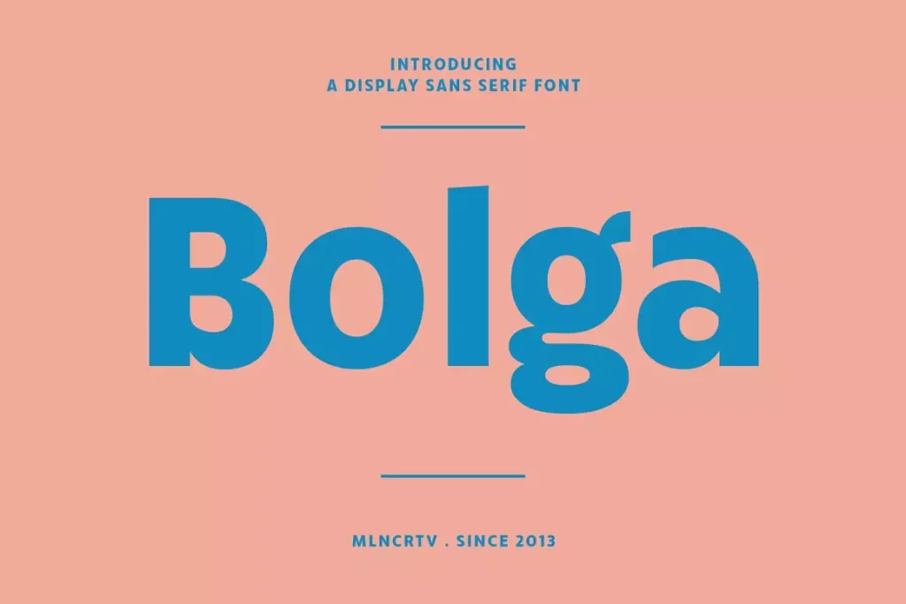 Bolga Display Sans Serif Font