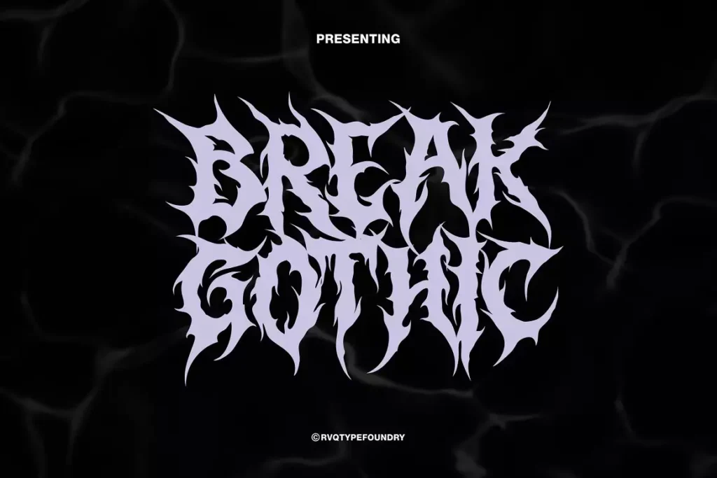 Break Gothic Typeface