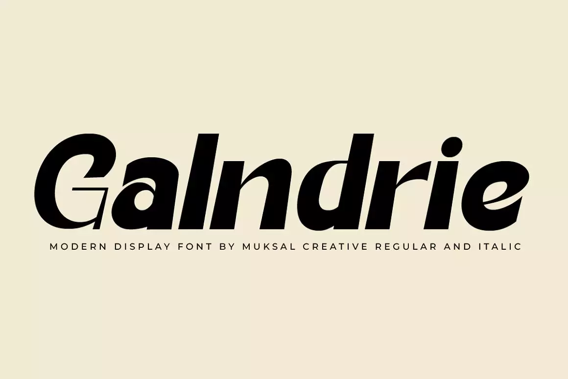 Galandrie - Modern Display Font