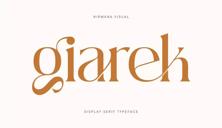 Giarek - Ligature Serif Font