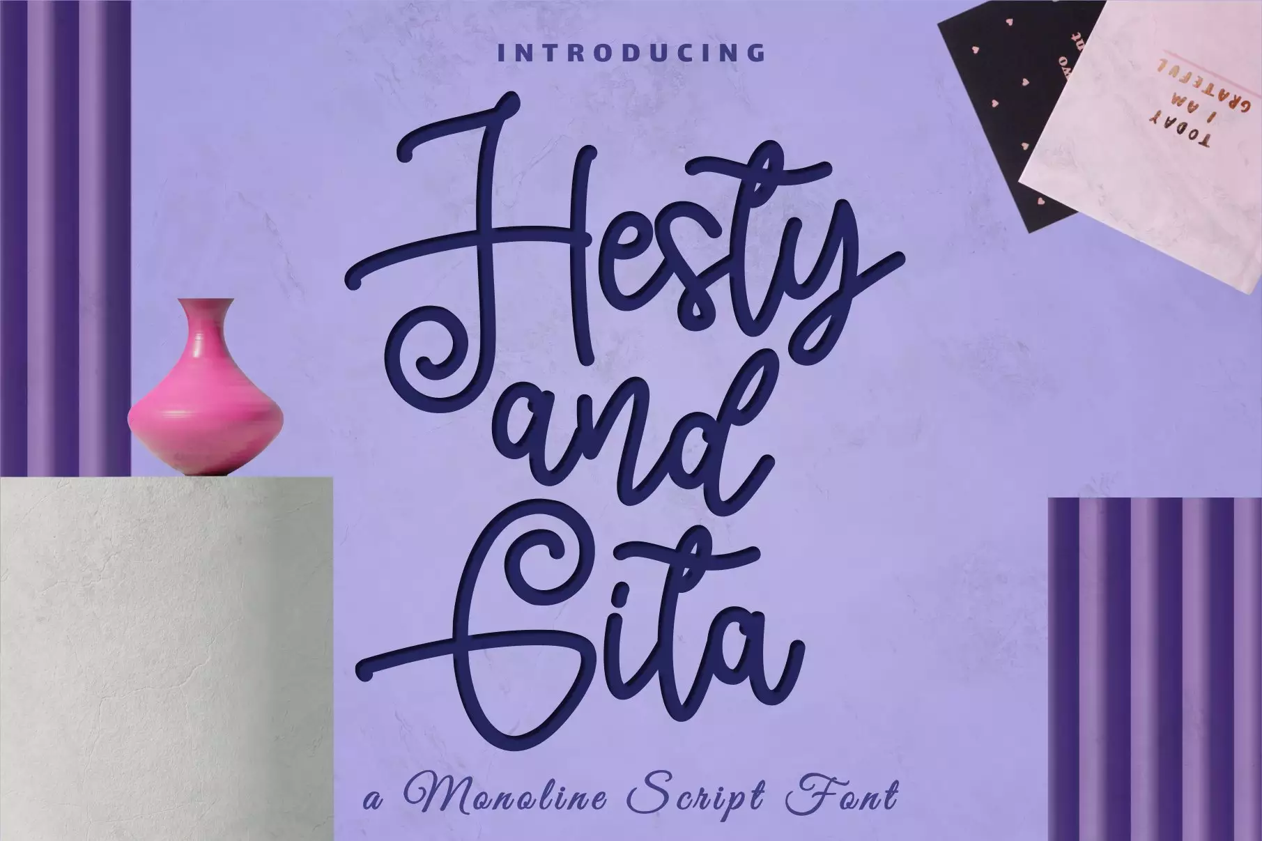 Hesty and Gita Script Font