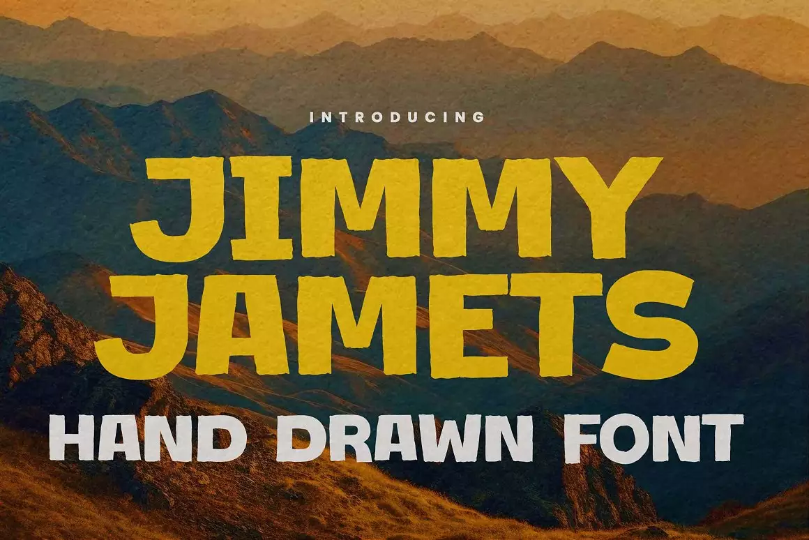 Jimmy Jamets - Hand Drawn Font