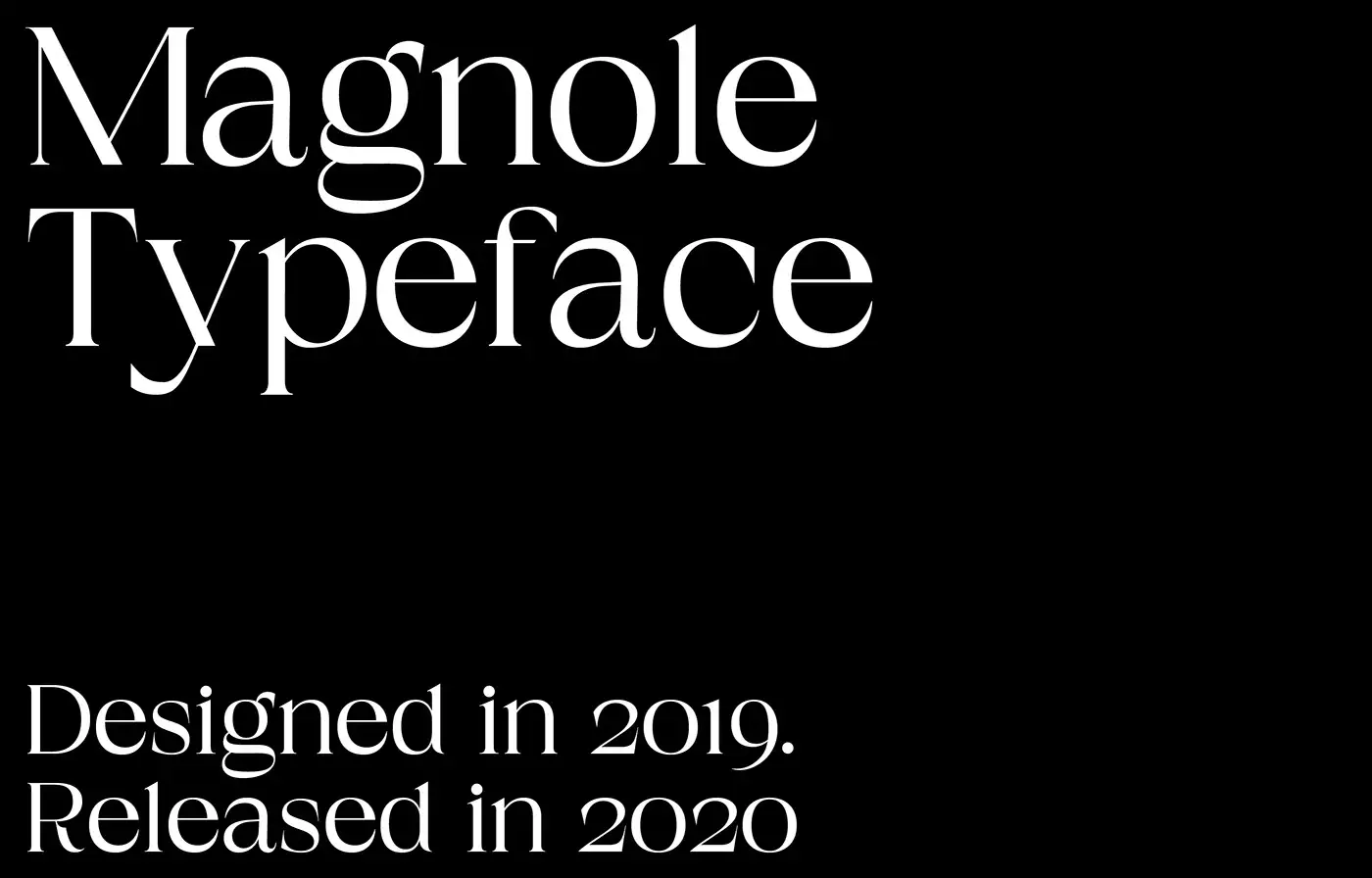 Magnole Typeface