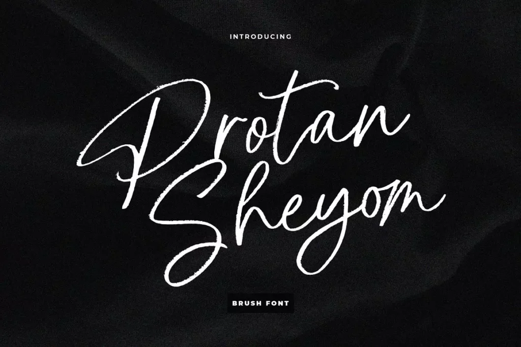 Protan Sheyom Brush Font