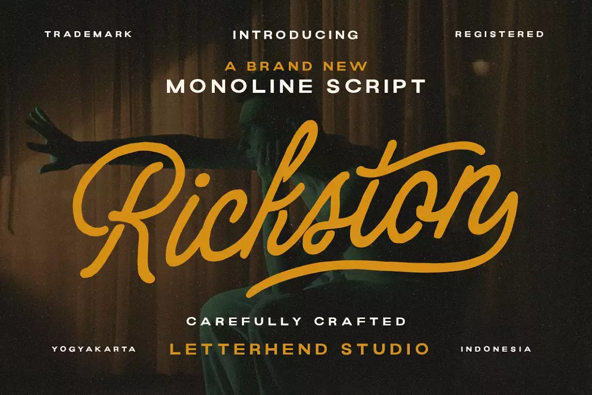 Rickstone - Monoline Script