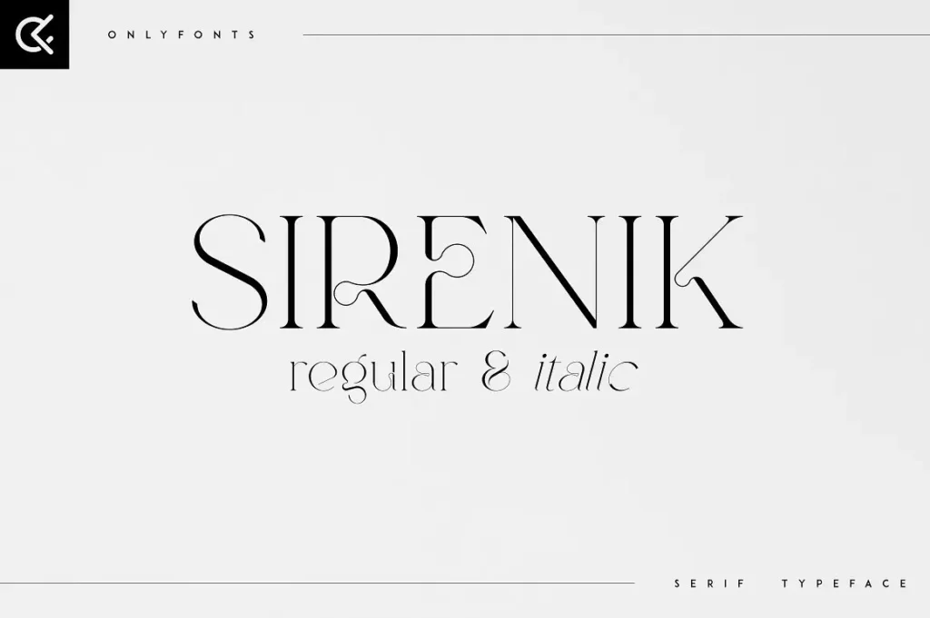 Sirenik - Elegant Serif Typeface