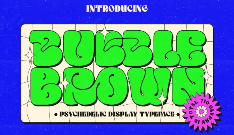 Bubble Brown Typeface