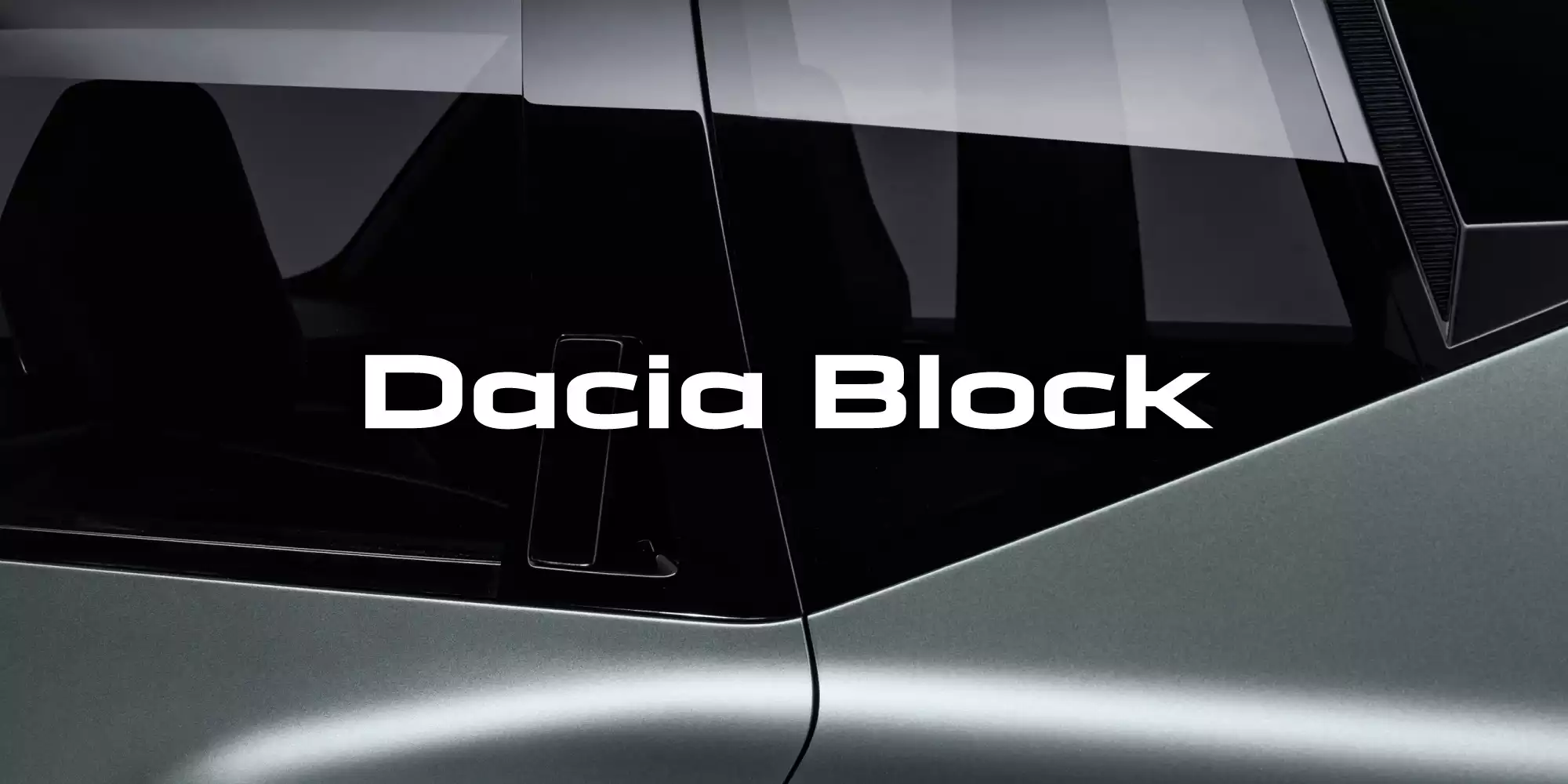 Dacia Block Font