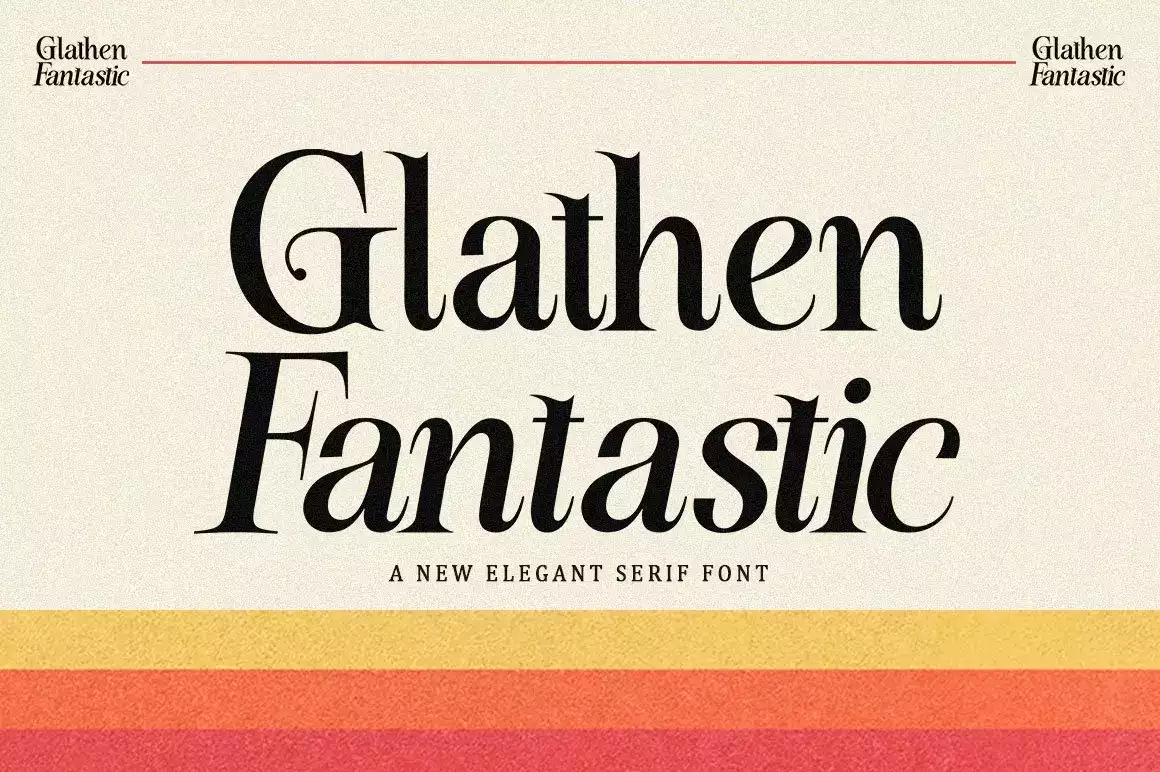 Glathen Fantastic Serif Font