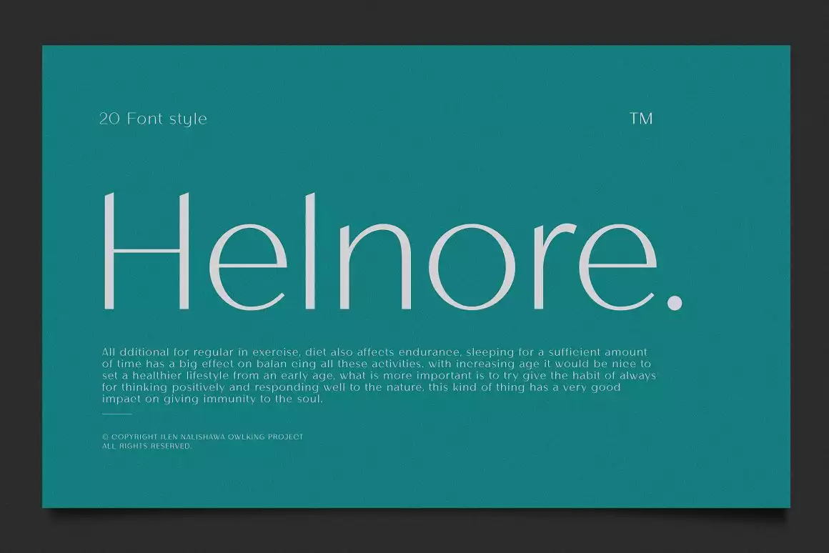 Helnore Font