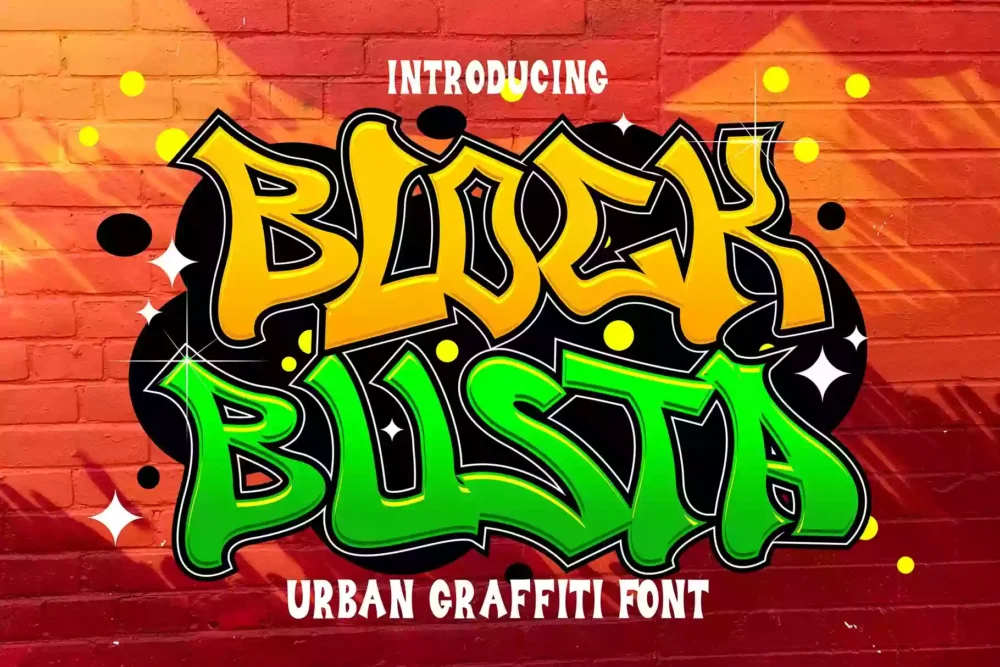 Block Busta - Urban Graffiti Font