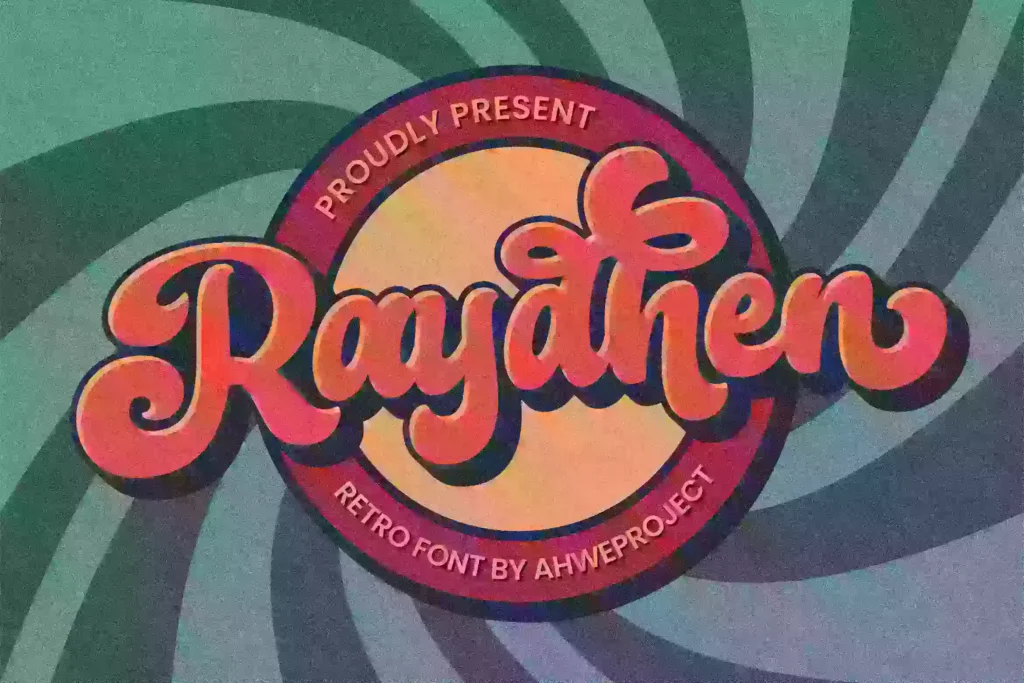 Raydhen - Retro Font with Extrude