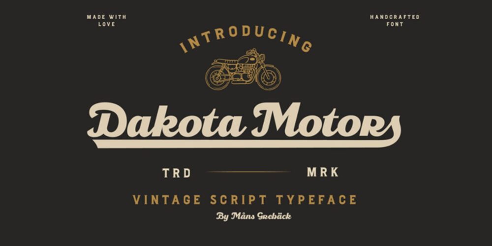 Dakota Motors Font Family