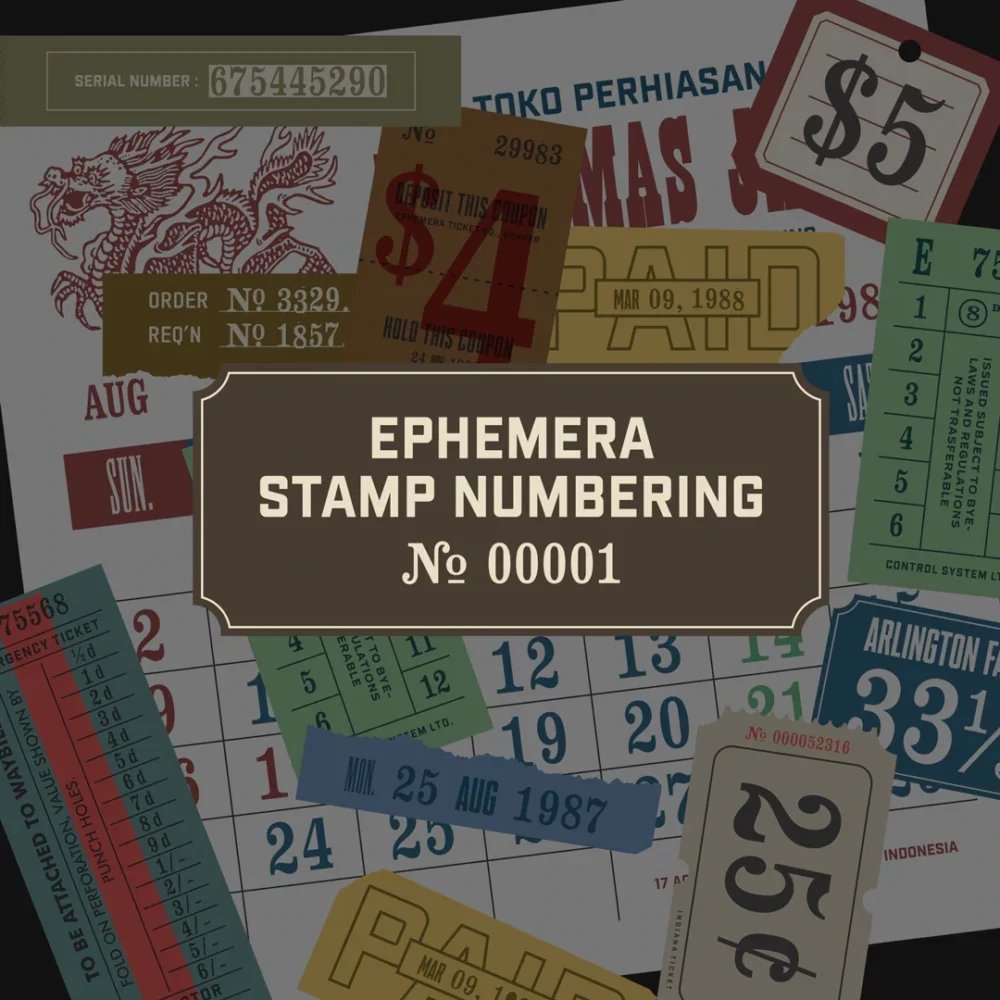 Stamp Numbering Font