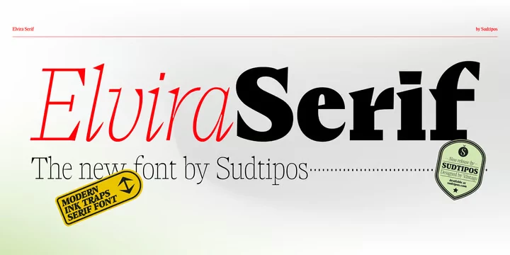 Elvira Serif Font Family