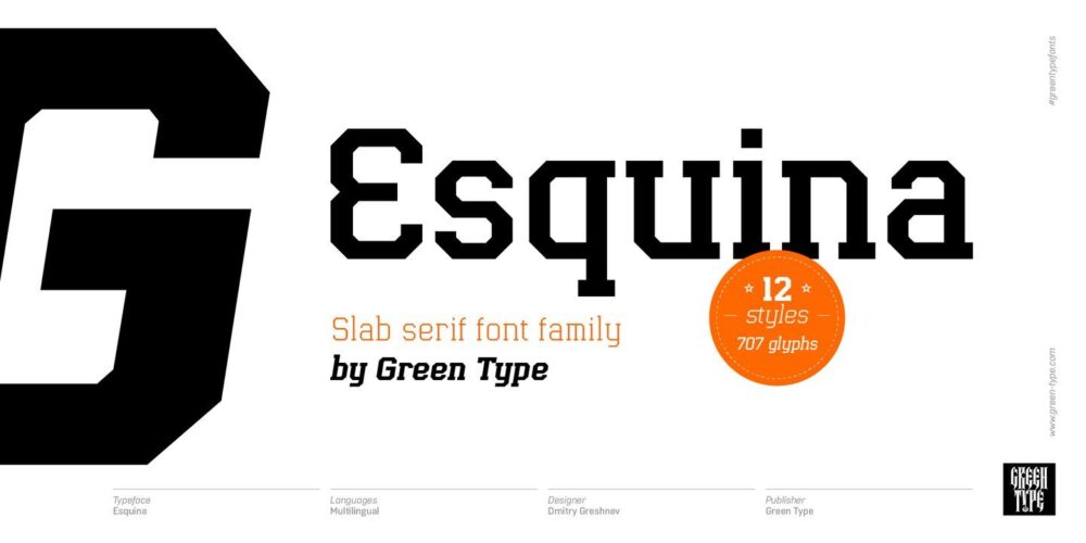 Esquina Font Family