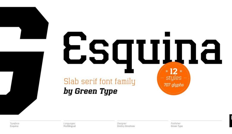 Esquina Font Family