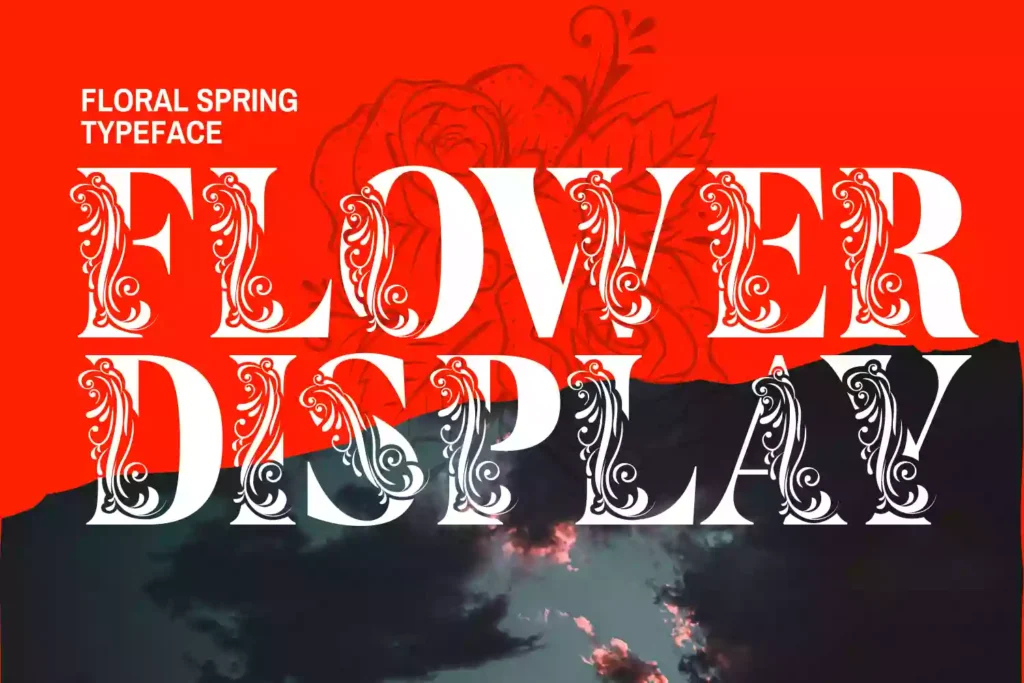 Flower Display Font