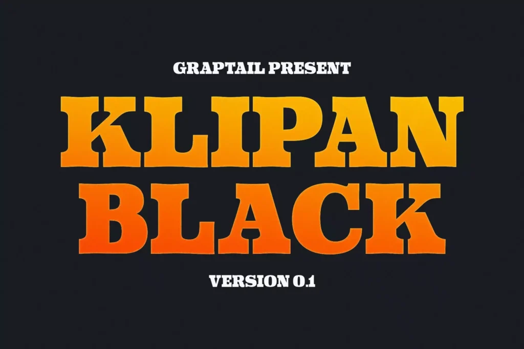 Klipan Black Typeface