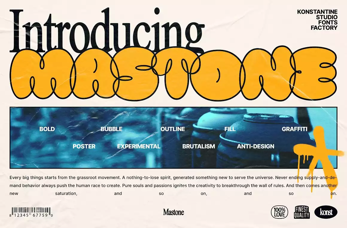 Mastone Font