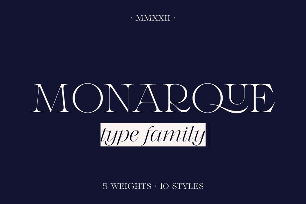 Monarque Serif Type Family