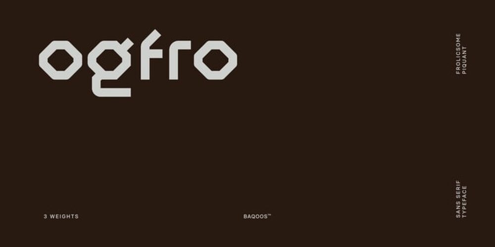 Ogfro Font Family