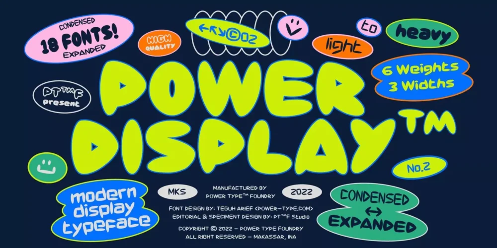 Power Display Font Family