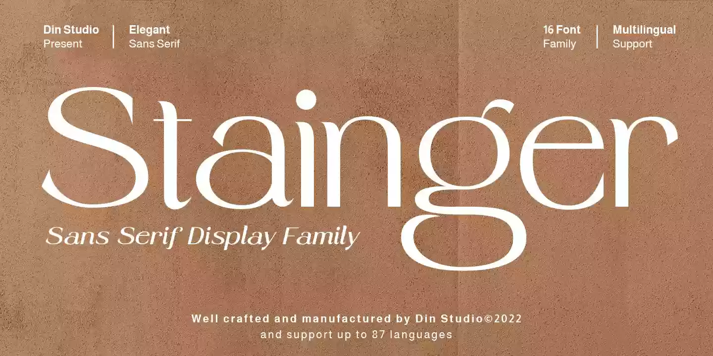 Stainger Font Family