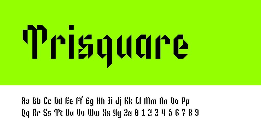 Trisquare Font