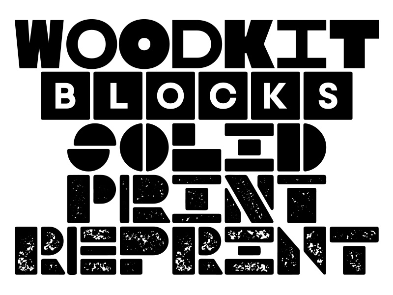 Woodkit Print Pro Font Family