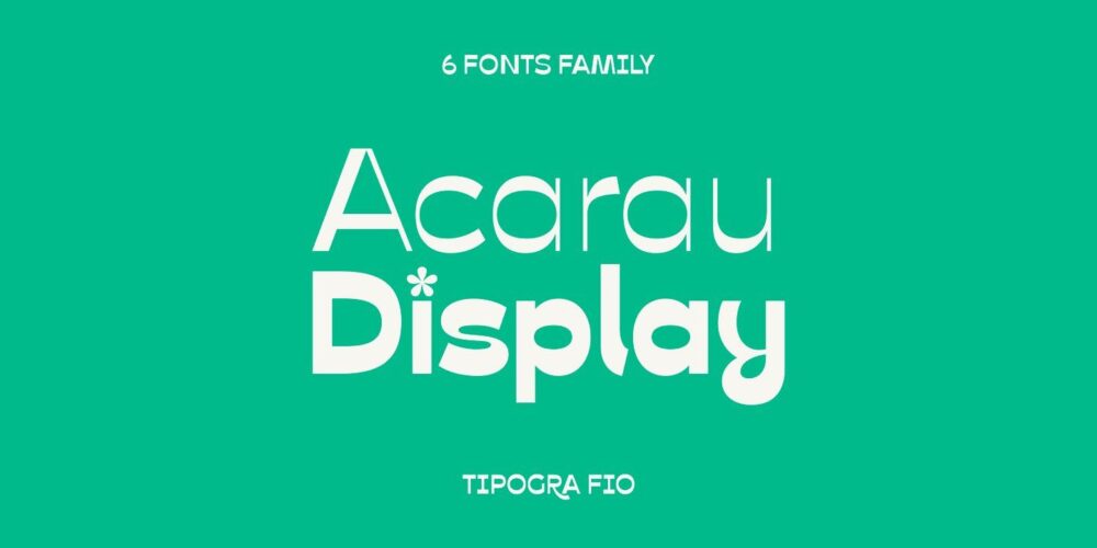 Acarau Display Font Family