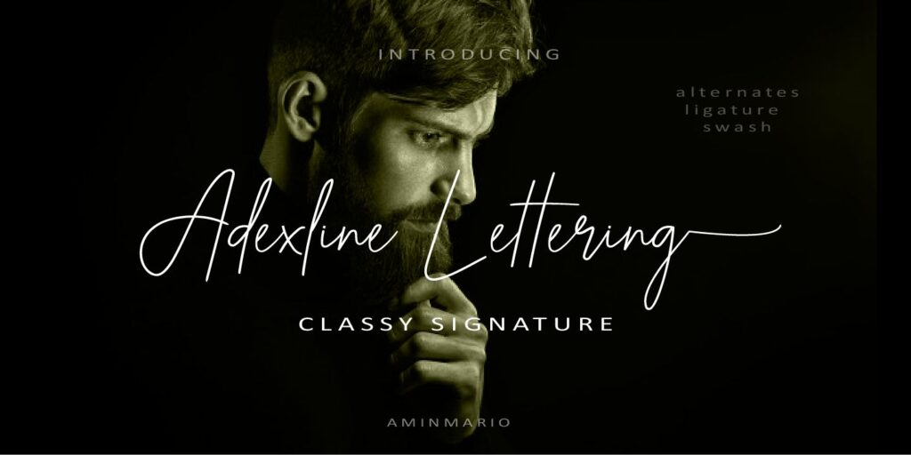 Adexline Lettering Font