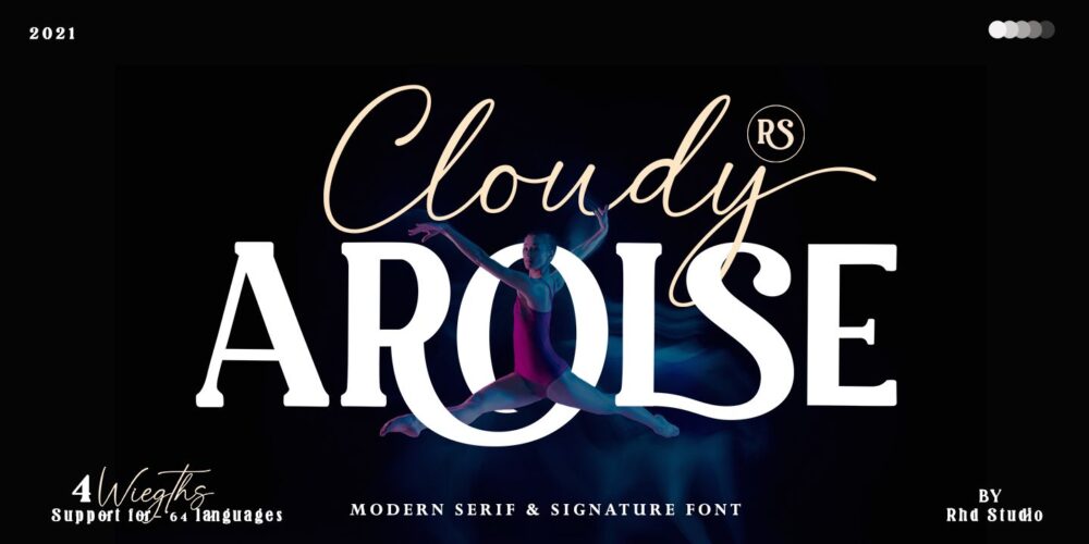 Cloudy Arolse Font Family