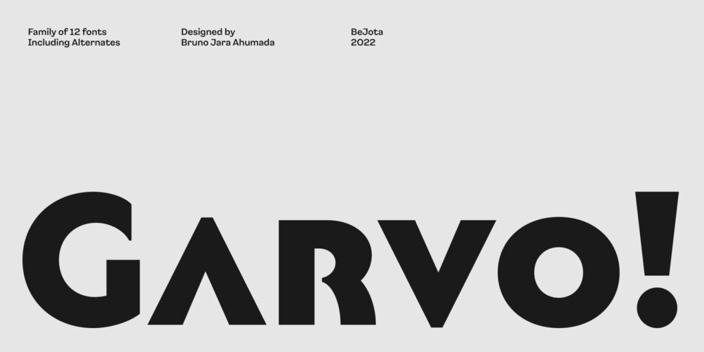 Garvo Font Family