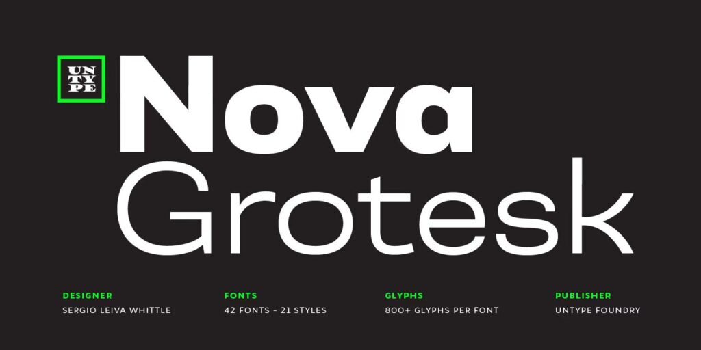 Nova Grotesk Font Family