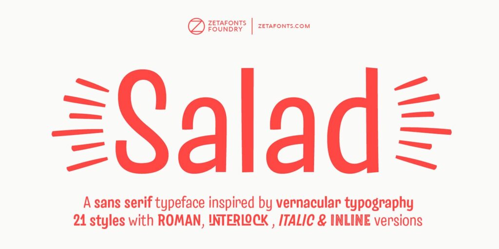 Salad Font Family
