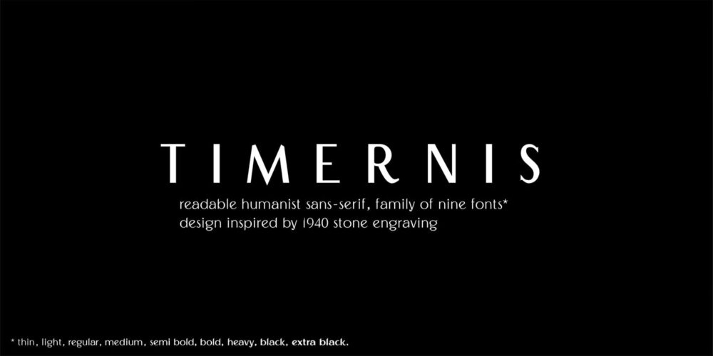 Timernis Font Family