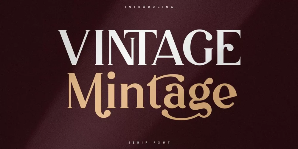Vintage Mintage Font