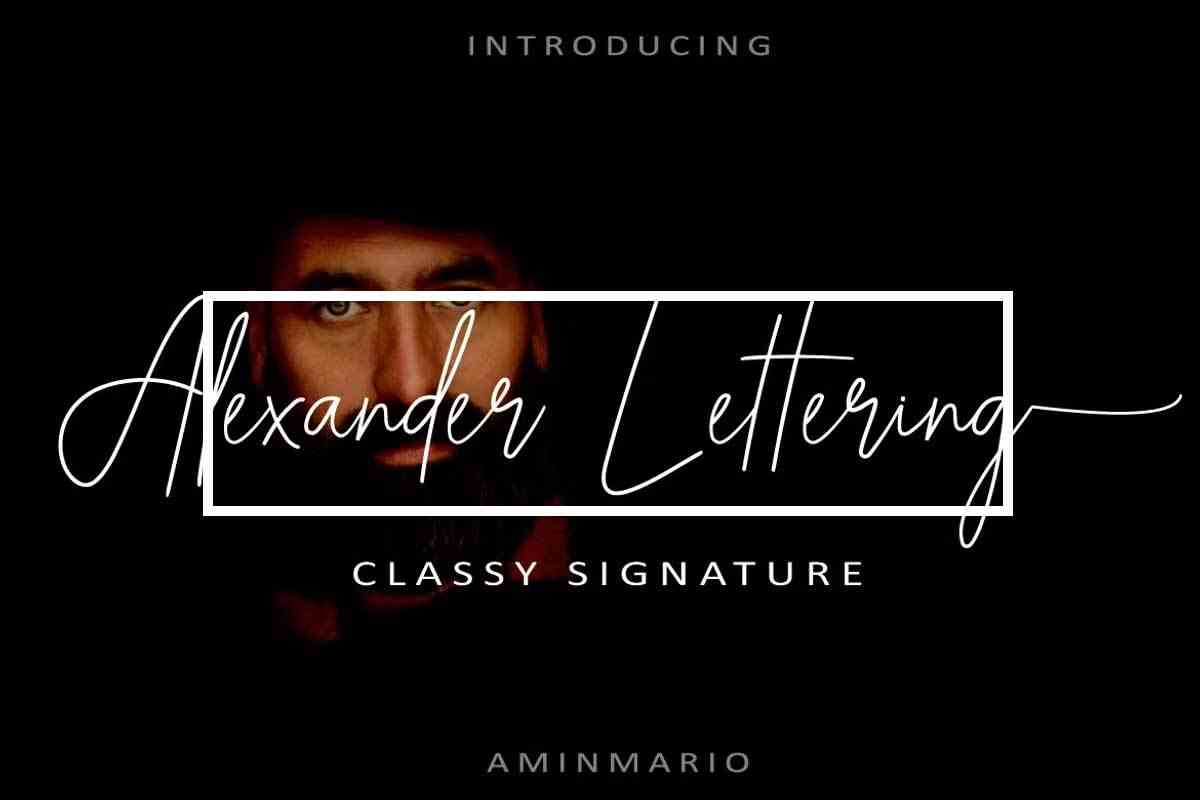 Alexander Lettering Font