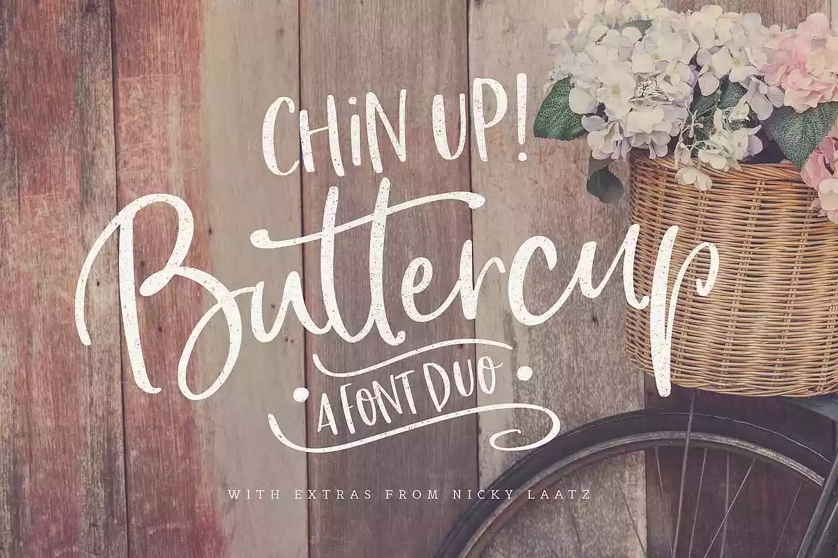 Chin Up Buttercup Font